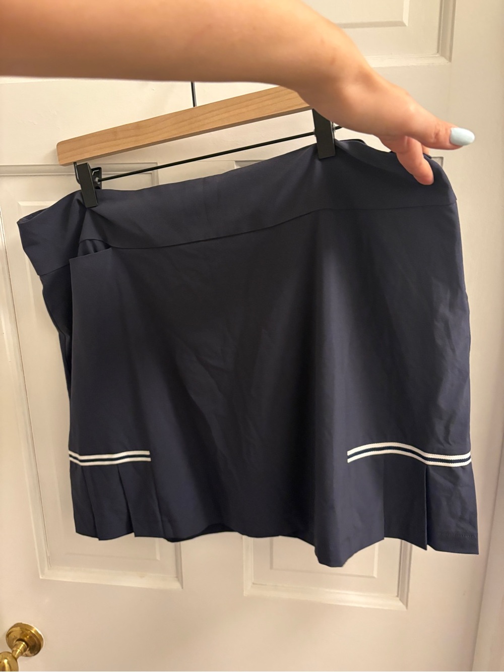 NWT Golftini Golf Navy Blue Pleated Hem Women's Skort